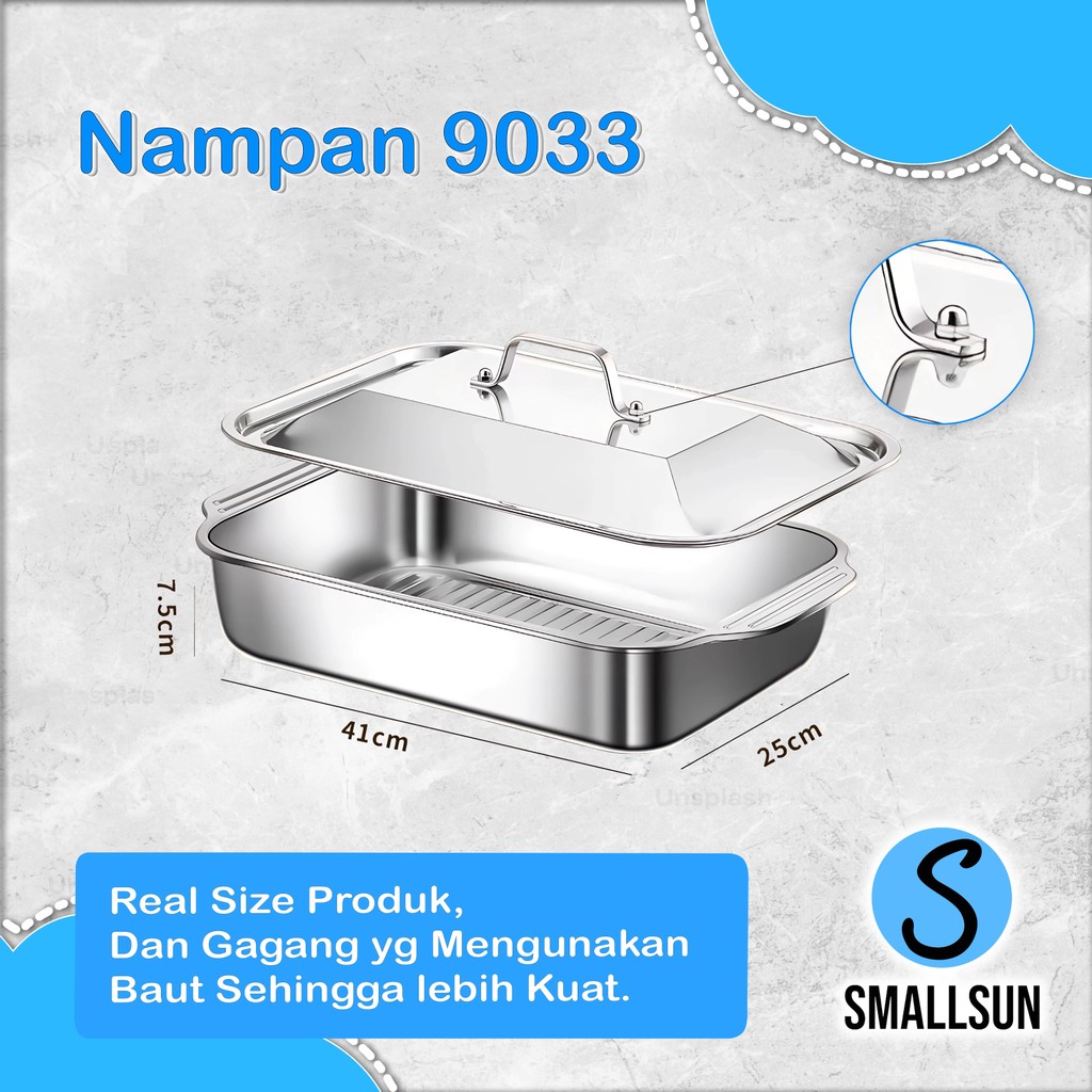 PROMO [SS} PRASMANAN STAINLESS SET TUTUP PANCI IKAN FOOD GRADE WADAH PRASMANAN STAINLESS STEEL +