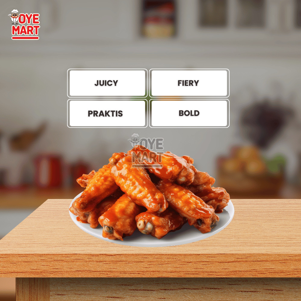 

BAH So Good Spicy Wings 400GR / Sayap Ayam Berbumbu Frozen Food