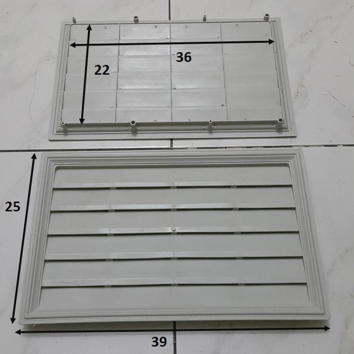 

Jalusi PVC / Ventilasi / penutup lubang pintu kamar mandi toilet wc - JUMBO PUTIH