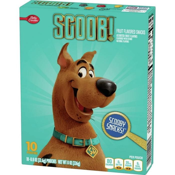 

Betty Crocker Scooby Doo Fruit Flavored snacks, Treat Pouches, 10 ct