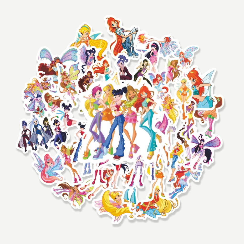 

Sticker Pack Sticker Kartun Winx Club Sticker | Sticker TUMBLR | Stiker LAPTOP KOPER HELM
