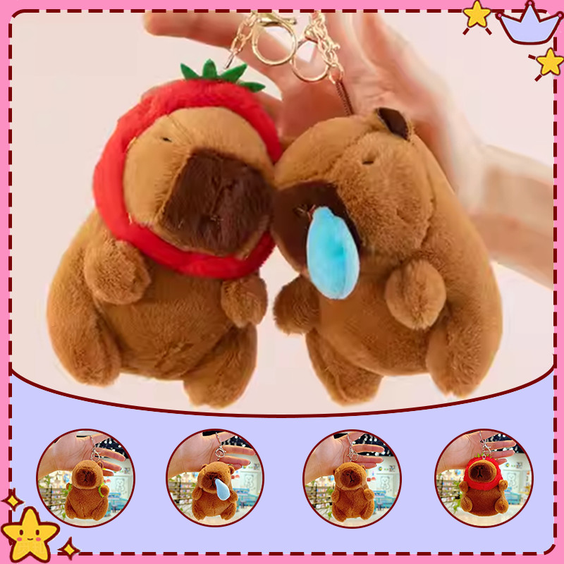 KHARISMA Capybara Liontin Boneka Gantungan Kunci Capybara Boneka Capybara