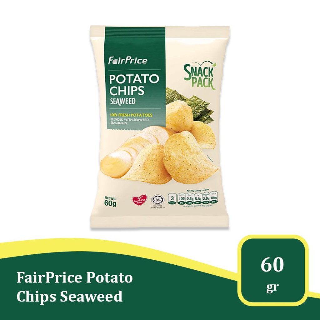 

FairPrice Seaweed Snack 60g – Rumput Laut Panggang Gurih Import USA
