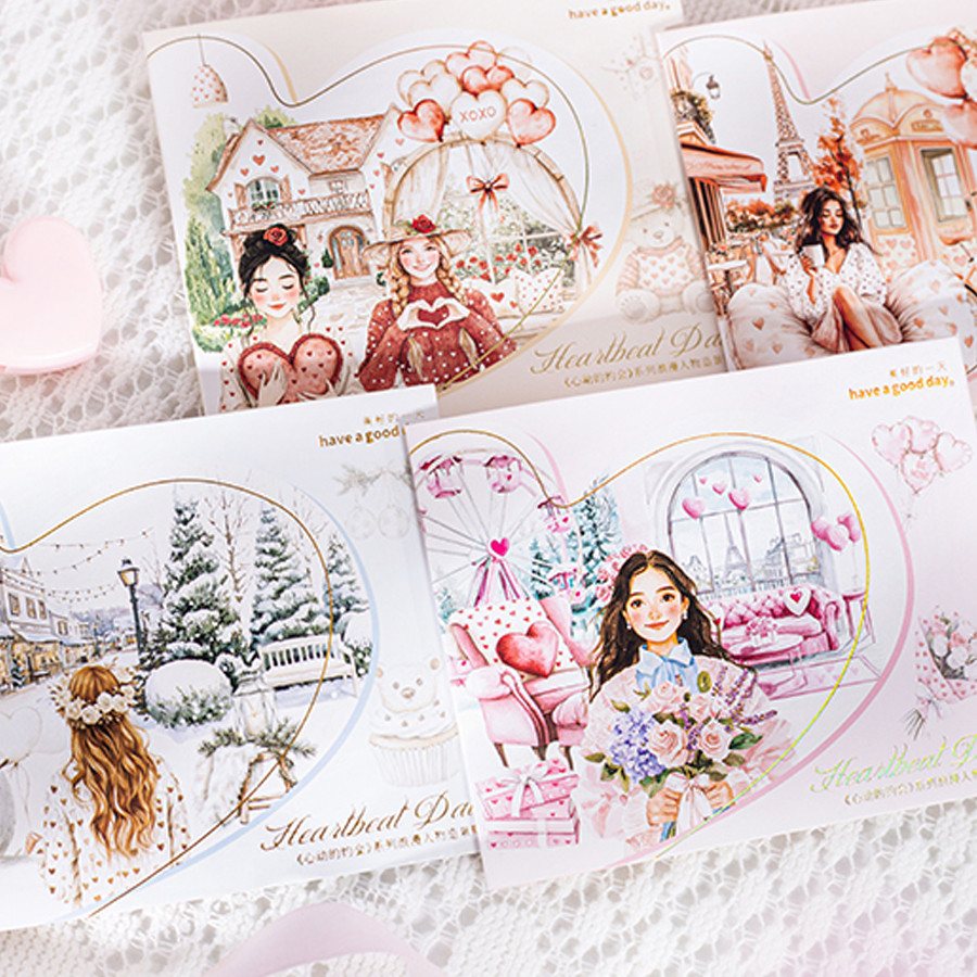 

2Style 60Pcs/bag Couple Character Romantic Scenic Stickers DIY Handbook Creative Material Stickers Scrapbook Photo Frame