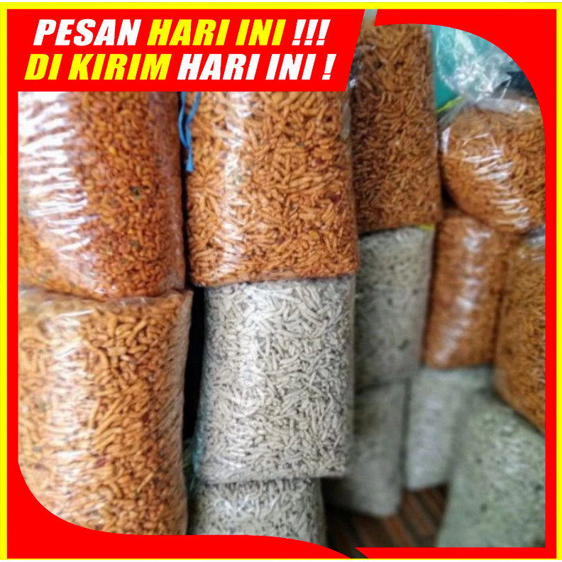 

(ER-07) Basreng Pedas & Original 1KG Basreng Pedas Daun Jeruk Renyah Gurih Bumbu Berlimpah