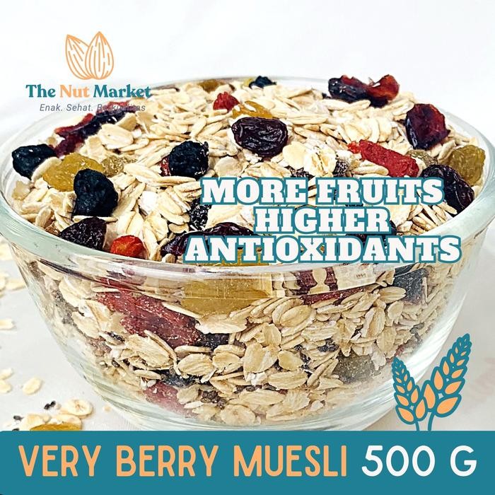 

Very Berry Muesli, 500 g, lebih banyak buah - 500 gram