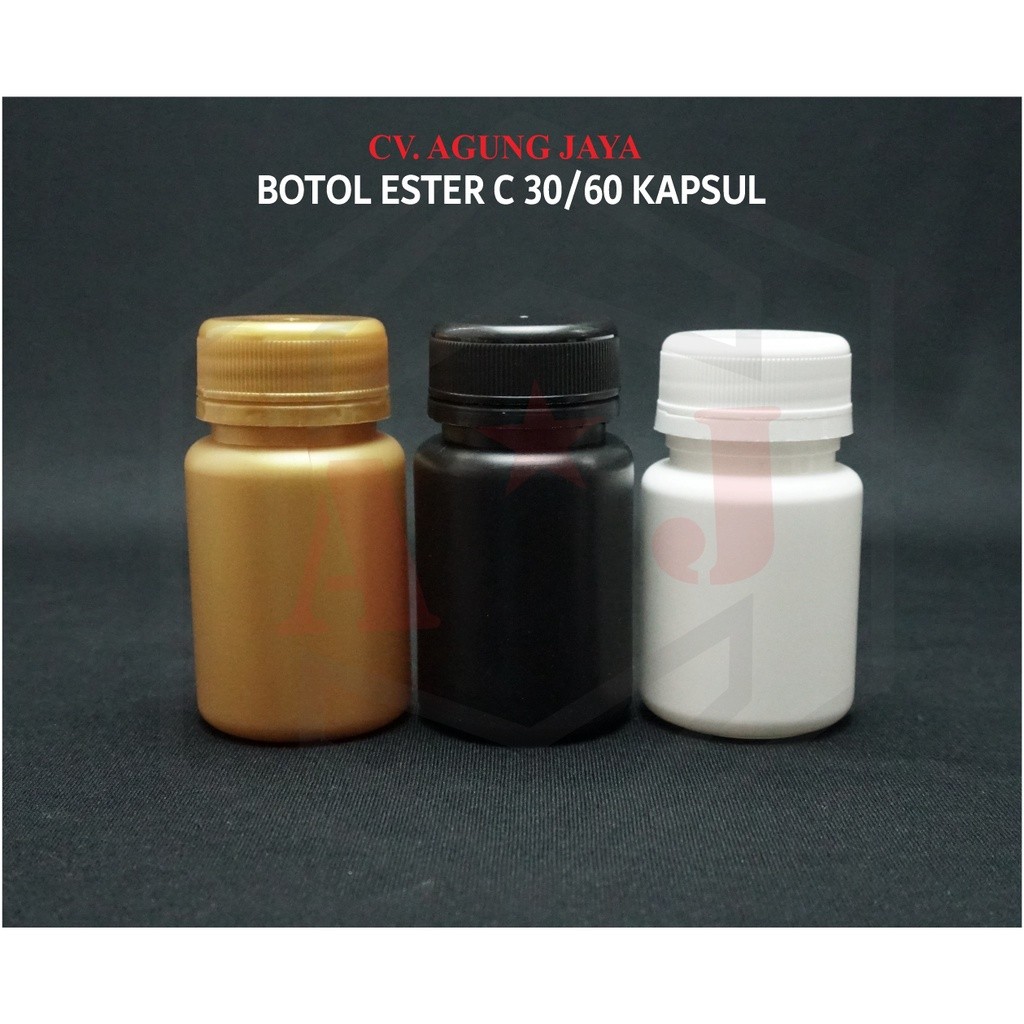 Botol Kapsul Curlive / 60 Kapsul / Botol Obat 100 ml