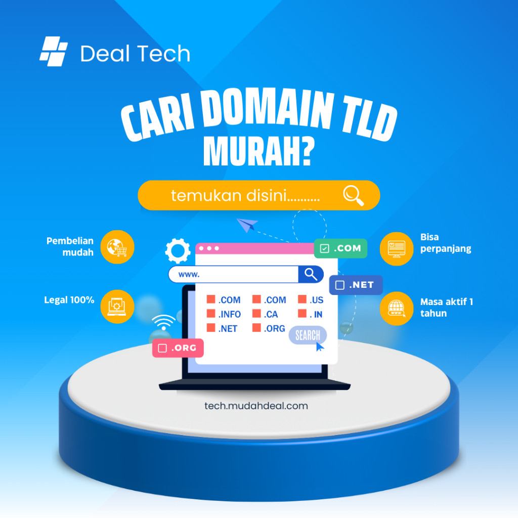 Domain TLD Murah 1 Tahun Bisa Perpanjang
