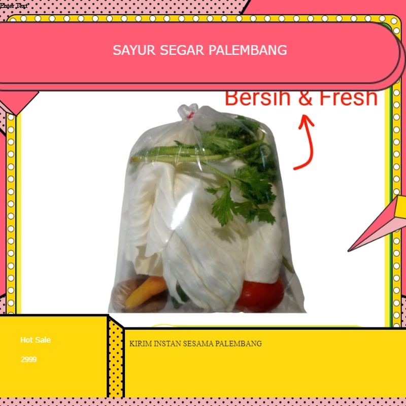 

Sayur Sop Per Bungkus - Palembang