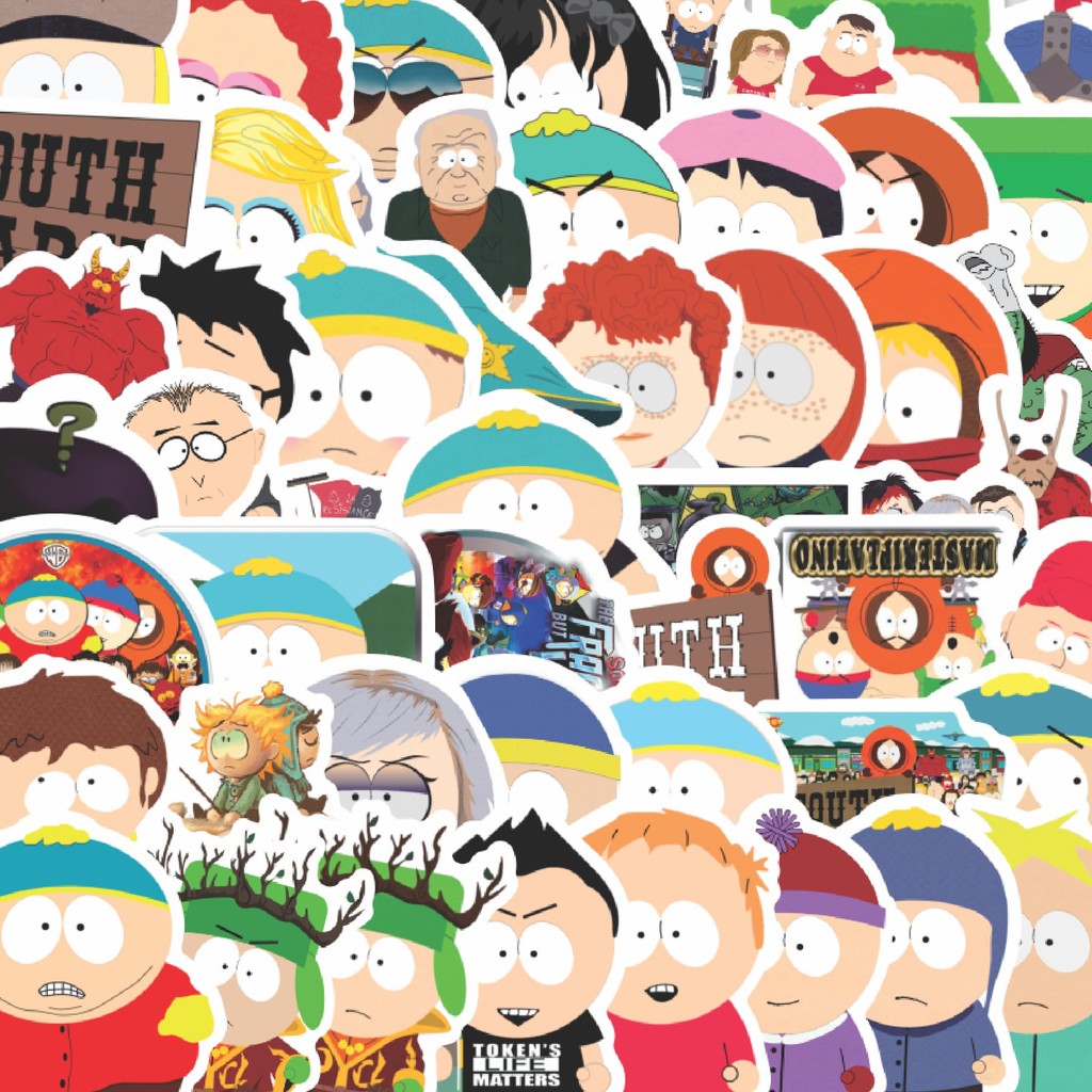 

Stiker Cutting Pack Sticker Kartun South Park Sticker Isi 100Pcs Series Aesthetic Lucu Keren Untuk Koper Bahan Vynil