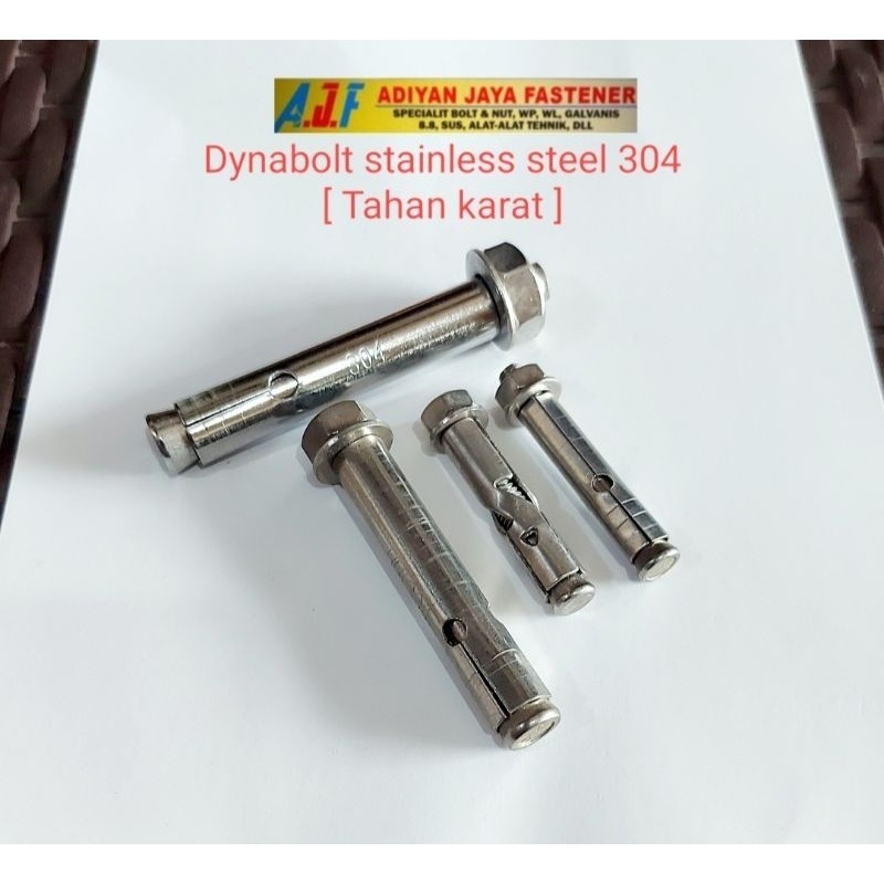 Dynabolt Stainless 304/ Mata Bor 6mm/ 6X40 ( 1pcs )