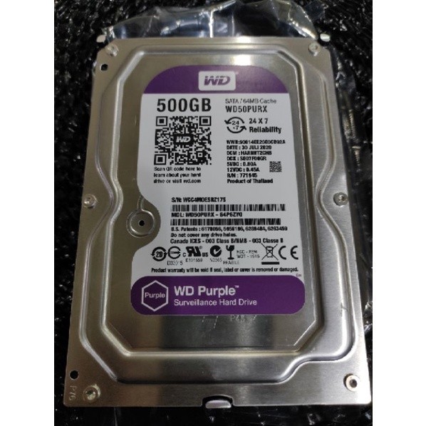 Hard disk 500GB WD purple hard disk CCTV