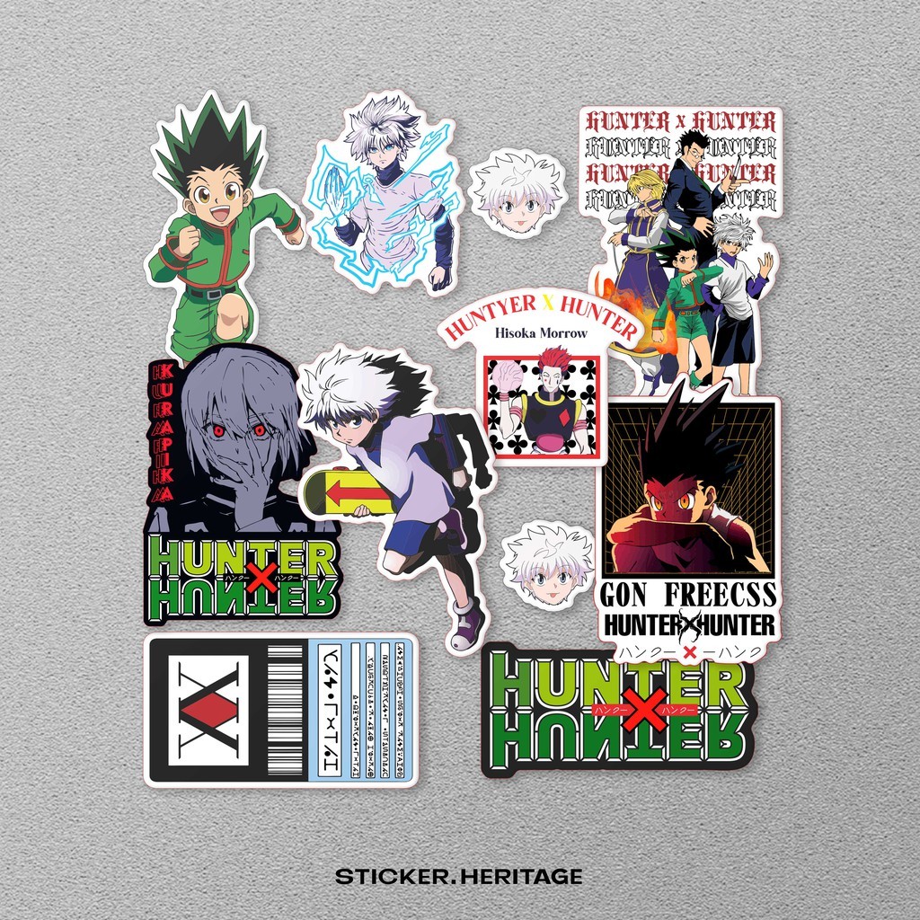 

Stiker Anime Hunterxhunter Poster Anime Laptop Waterproof DIY HP Motor Helm Mobil Ipad Table