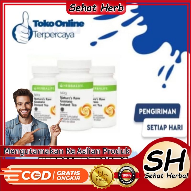 Herbalife. NRG Tea Asli Penambah Stamina Saat Diet herbalife nrg pembakar lemak ori pelangsing penur
