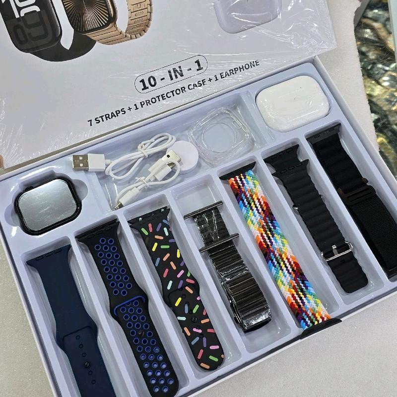 Smartwatch X-MAX Suite 7Tali + Earphone +Charger Bluetooth Led Jam SUPER ELEGAN