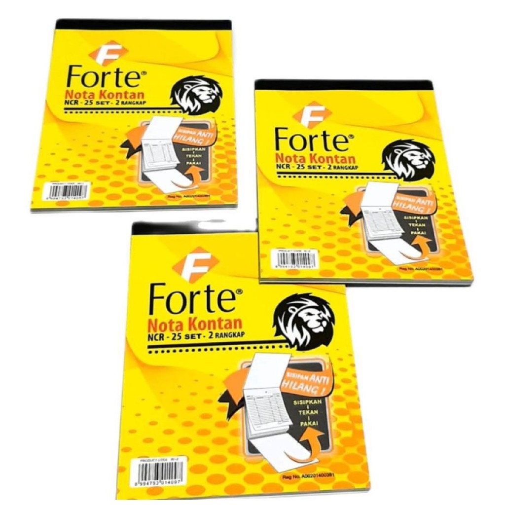 

Nota Kontan Dua Play NCR-25 set.2rangkap 1pcs 49g