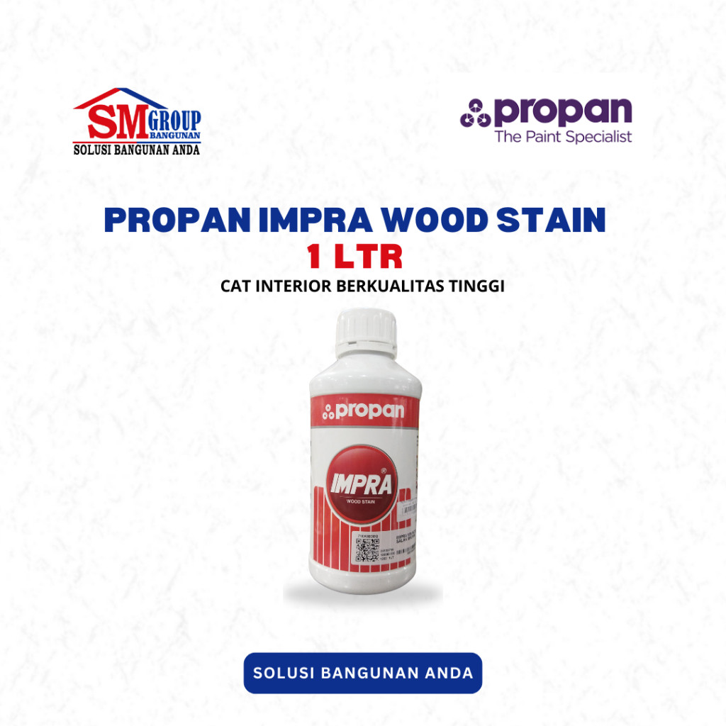 Cat Kayu PROPAN IMPRA WOOD STAIN 1 LITER / Cat Kayu Interior Propan Impra WS
