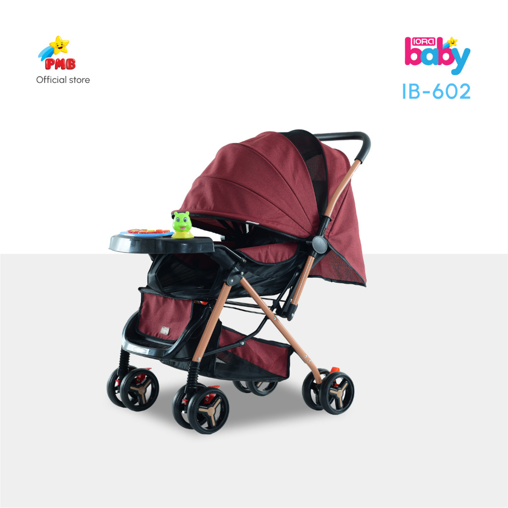 KERETA SORONG BAYI MULTIFUNGSIBaby Stroller Bolak BalikBaby Stroller Ada Kanopy Dan MainanBABY STROL