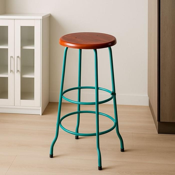 Kursi Dingklik Besi Tinggi 75 cm Minimalis