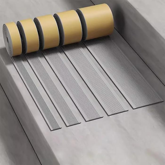 Lakban Stiker List Lantai Tangga Anti Slip Licin Selip Tape Sticker Lis Tangga - Gray