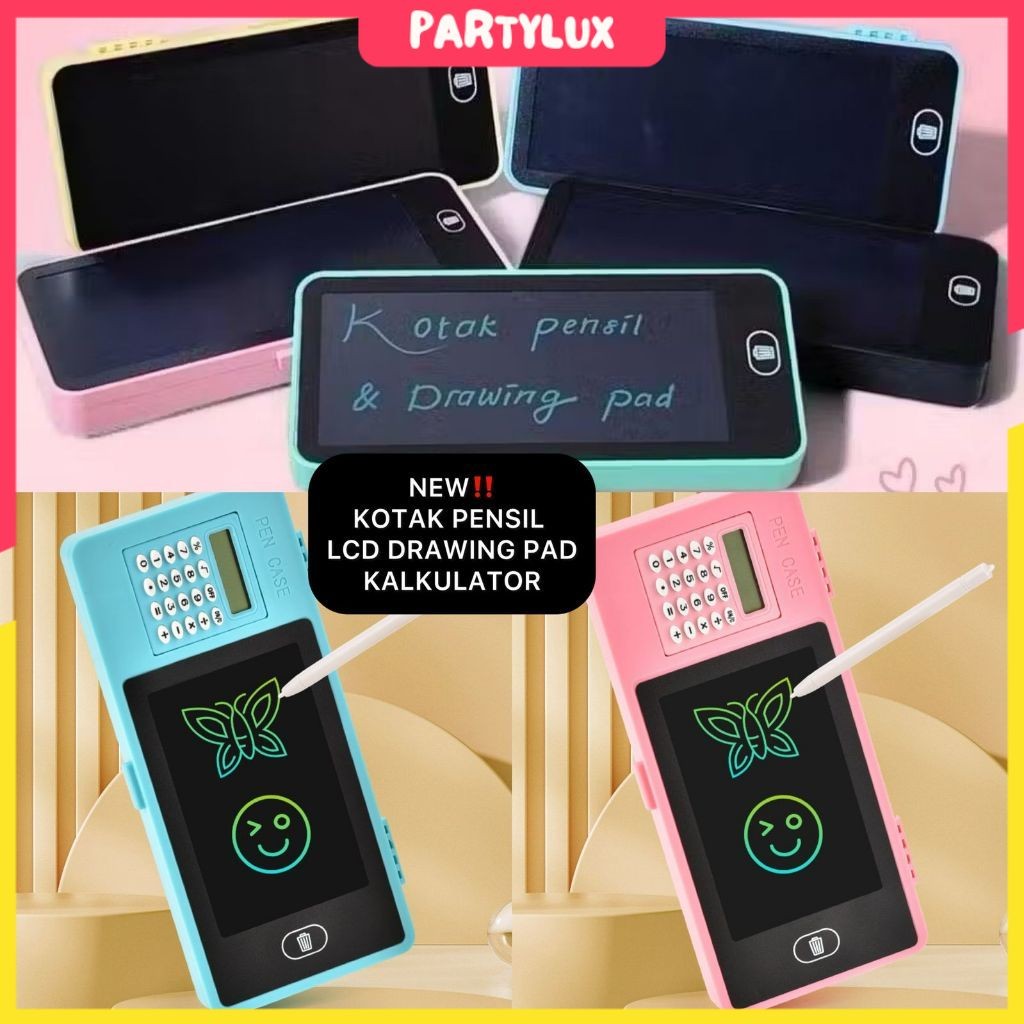

PARTYLUX - Kotak Pensil Kalkulator Tempat Pensil Papan Tulis LCD Drawing Pad Multifungsi [BH-107]