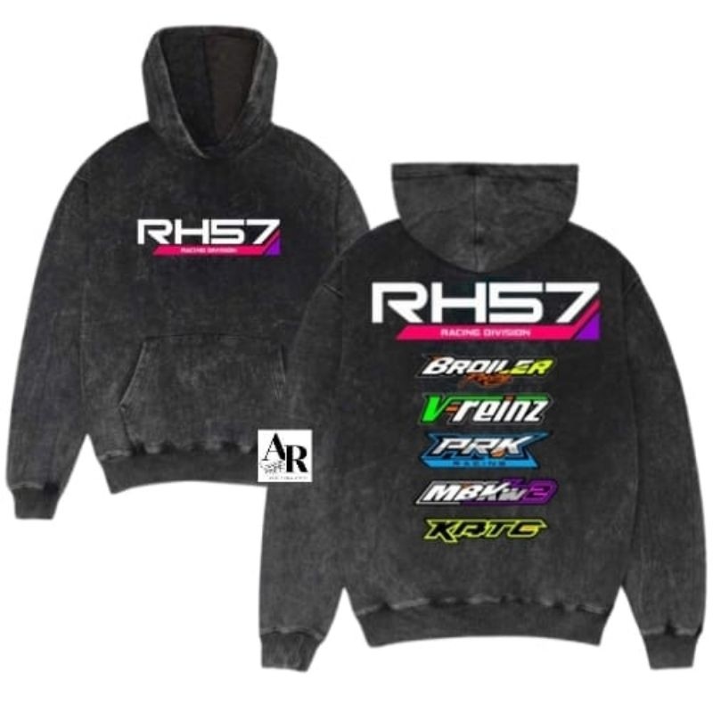 RH57 Sweater Hoodie Sandwash I Jaket Motor | Hoodie Touring | Sweater Unisex Drag | Jumper Unisex Ra