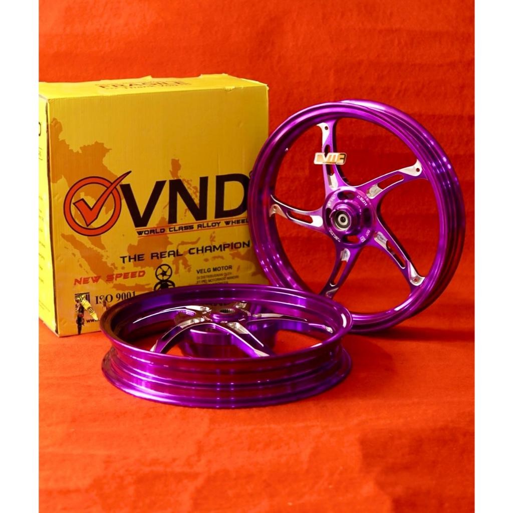 Termurah Velg VND New Speed Mio Karbu Bintang Laut Orange dan Chrome ring 14 185/ 215