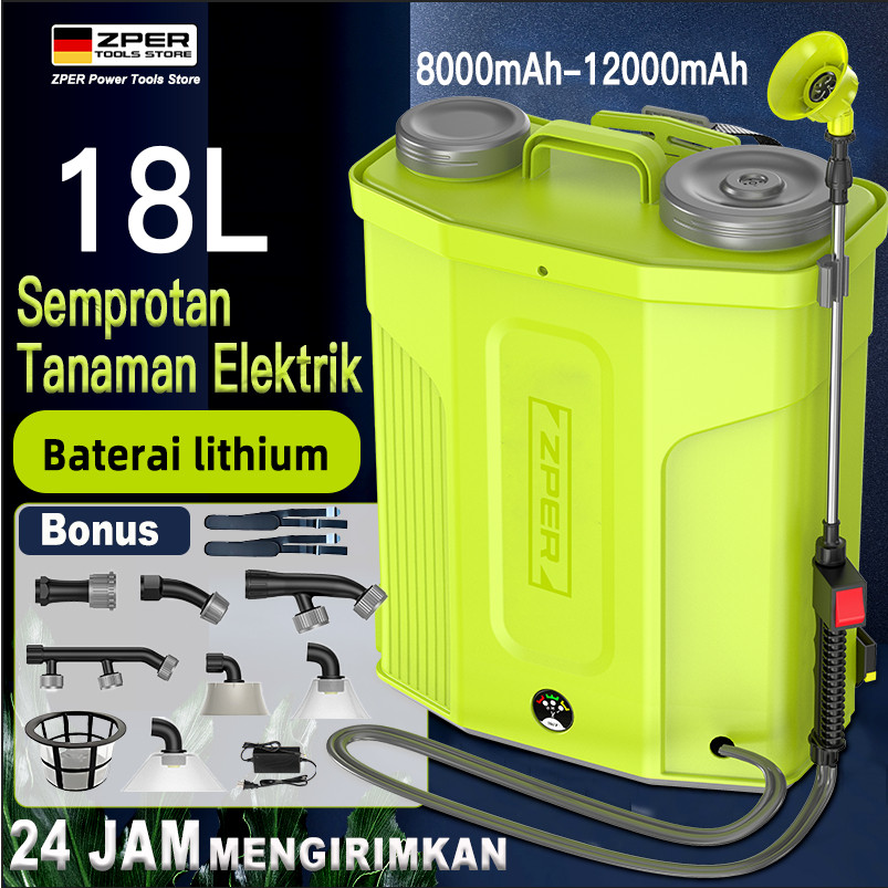 【ZP】ZPER 18 L 8Ah / 12Ah Alat Semprot Tangki Sprayer Manual 18 Liter Alat Semprotan Hama Padi and Sp