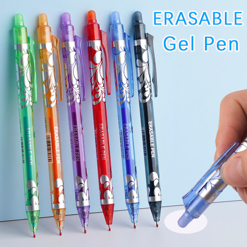 

6pcs New 0.5mm Erasable Gel Pens Set 6colors Refill Rod Magic Ink Erasable Pen Washable Handle Office Writing School Stationery
