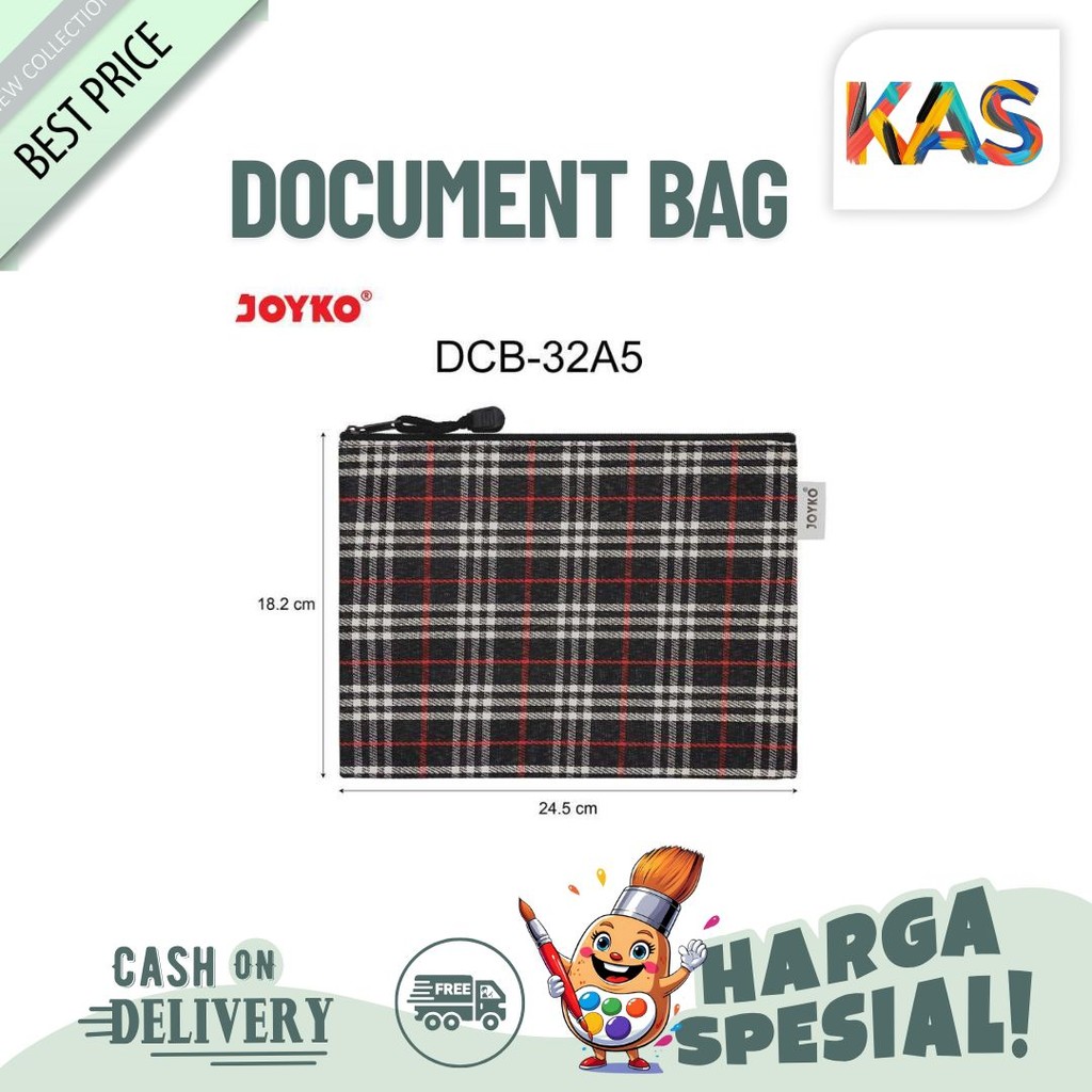 

Document Bag Tas Dokumen Joyko DCB-32 Pencil Case Tas Kosmetik Serbaguna