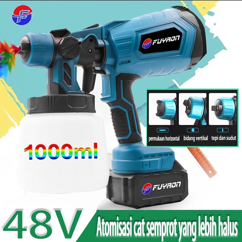 Heavy Duty COD FUYAON alat semprot cat listrik kompresor cat  Penyemprot Cat 48v  alat semprot cat t