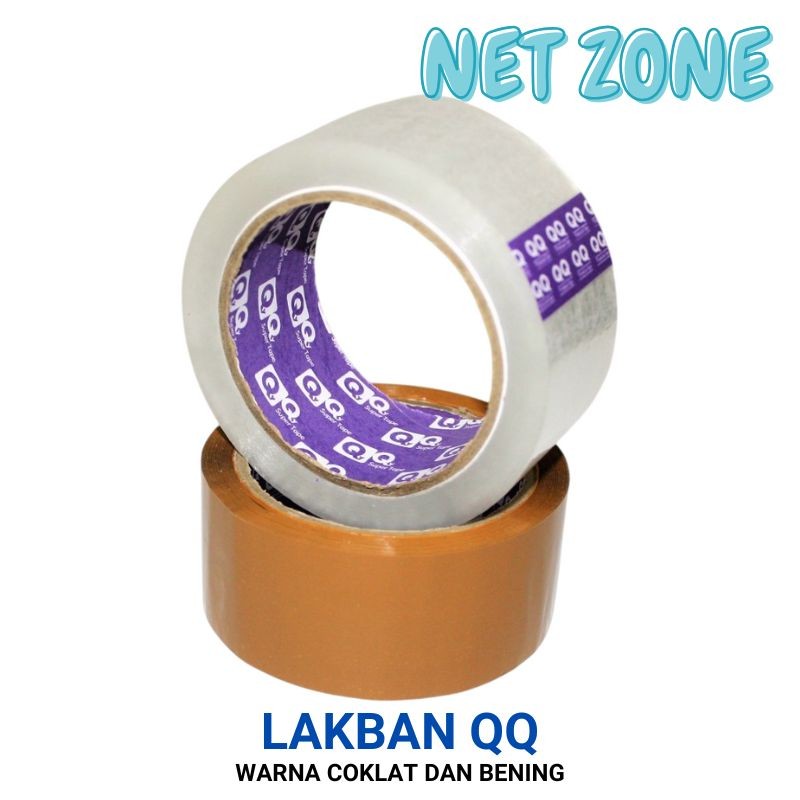 

Jual LAKBAN Bening / Coklat Merk QQ 2inch 45mm x 90Yards QQ PURPLE CORE TOP QUALITY -NZONE
