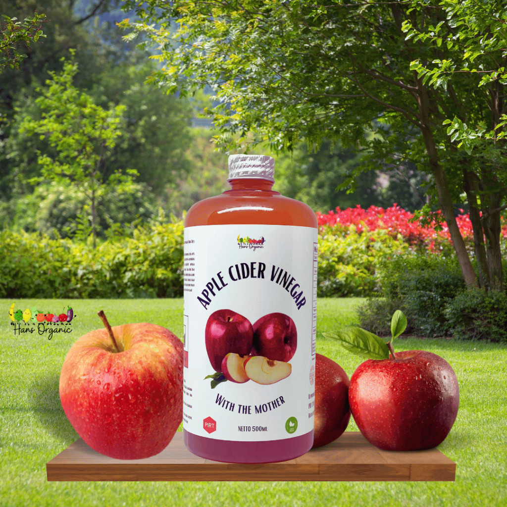 

Hans Cuka Apel Original Organic / Apple Cider Vinergar / Kontrol Gula Darah Kolestrol