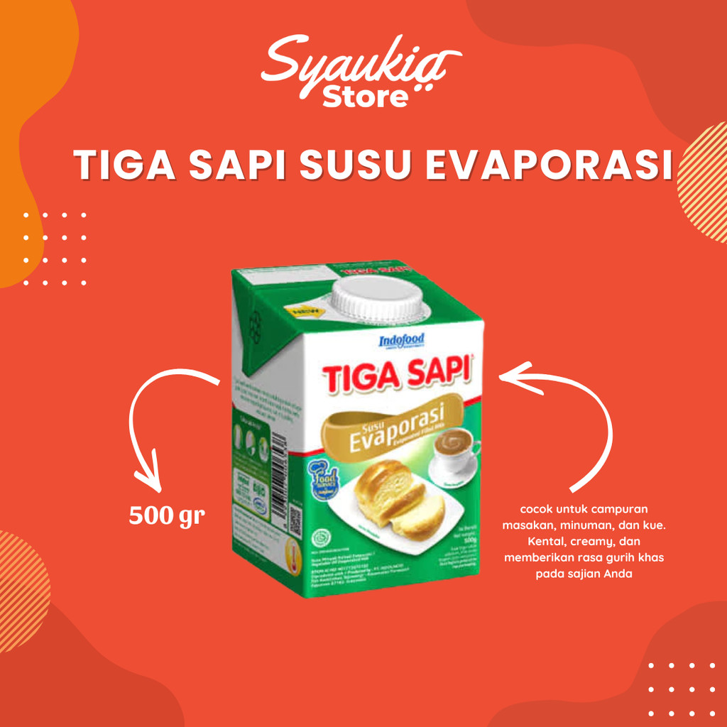 

Tiga Sapi Susu Evaporasi 500 Gr Syaukia Store