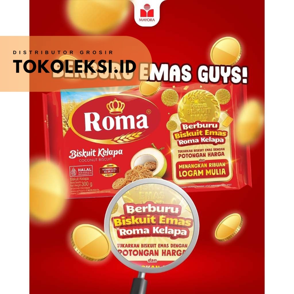 

Biskuit / Kue Roma Kelapa 300 Gram.