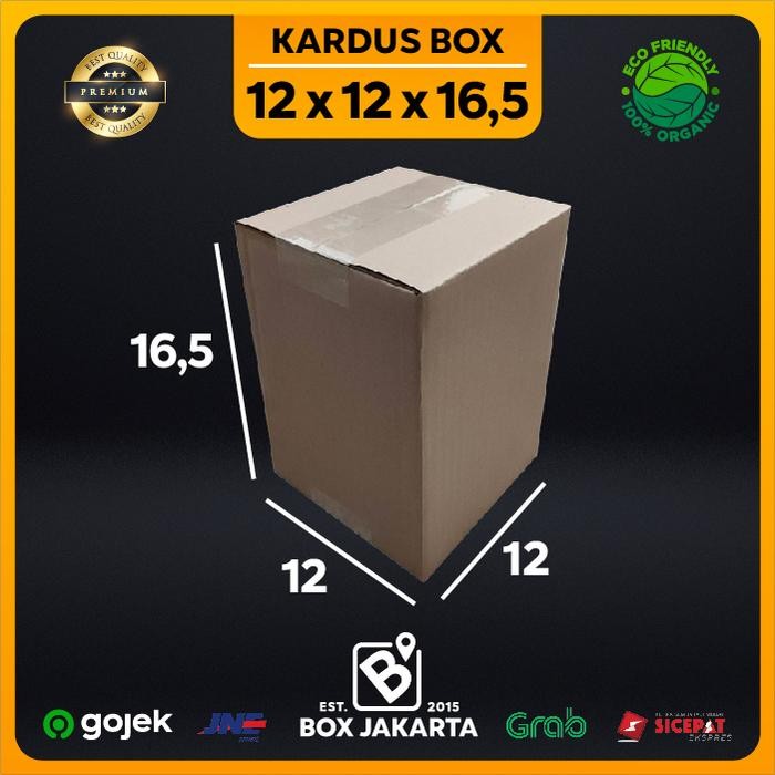 

KARDUS BOX uk 12x12x16,5 CM Kotak Packaging Corrugated SHEET POLOS