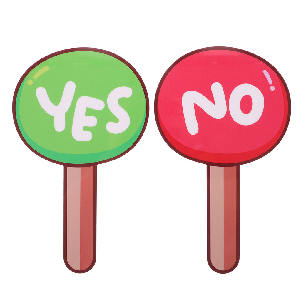 

Plastic Yes Paddle Reusable Classroom Teaching Tools Voting Board for School Whiteboard Reusable Yes Paddle Supplies