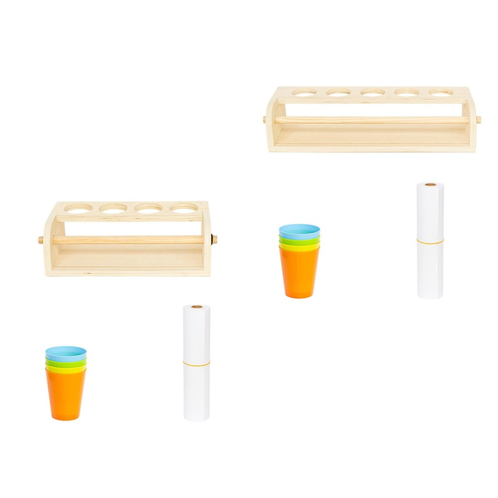 

Kids Painting Easel Desktop Organizer Wood Table Easel Crafts Children Painting Easel with Paper Roll for Kids Boys and Girls
