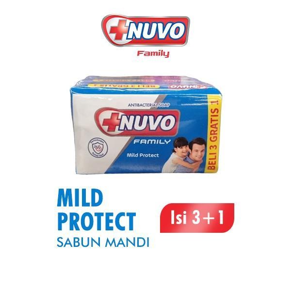 Nuvo Family Soap Bar Sabun Mandi Batang Banded 3+1 X 100gr