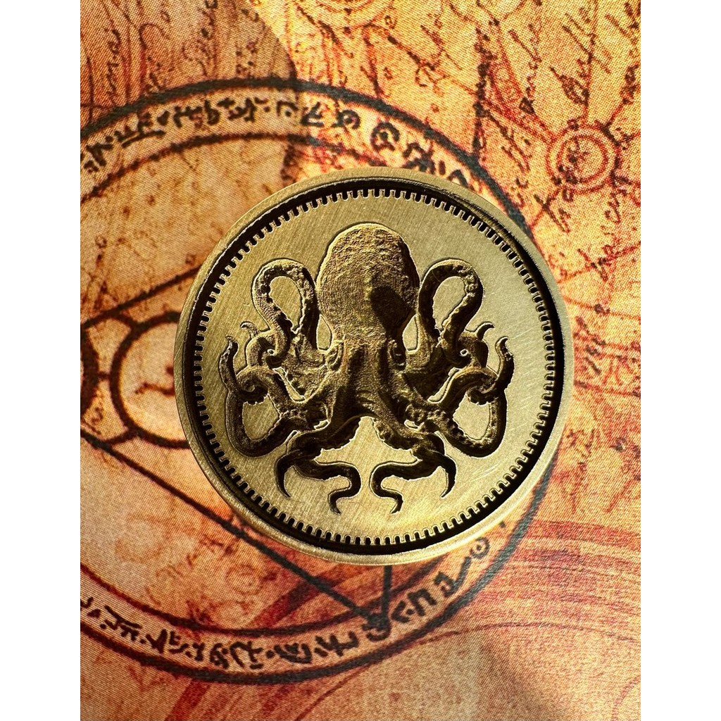 

New Wax Seal Stamp Brass Head Laser Embossing Special-Shaped 3d Octopus Relief Wax Seal Stamp For Wedding Invitation Envelope