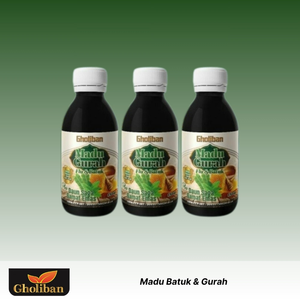 

GHOLIBAN - Madu Batuk & Gurah - 3 x 175gr