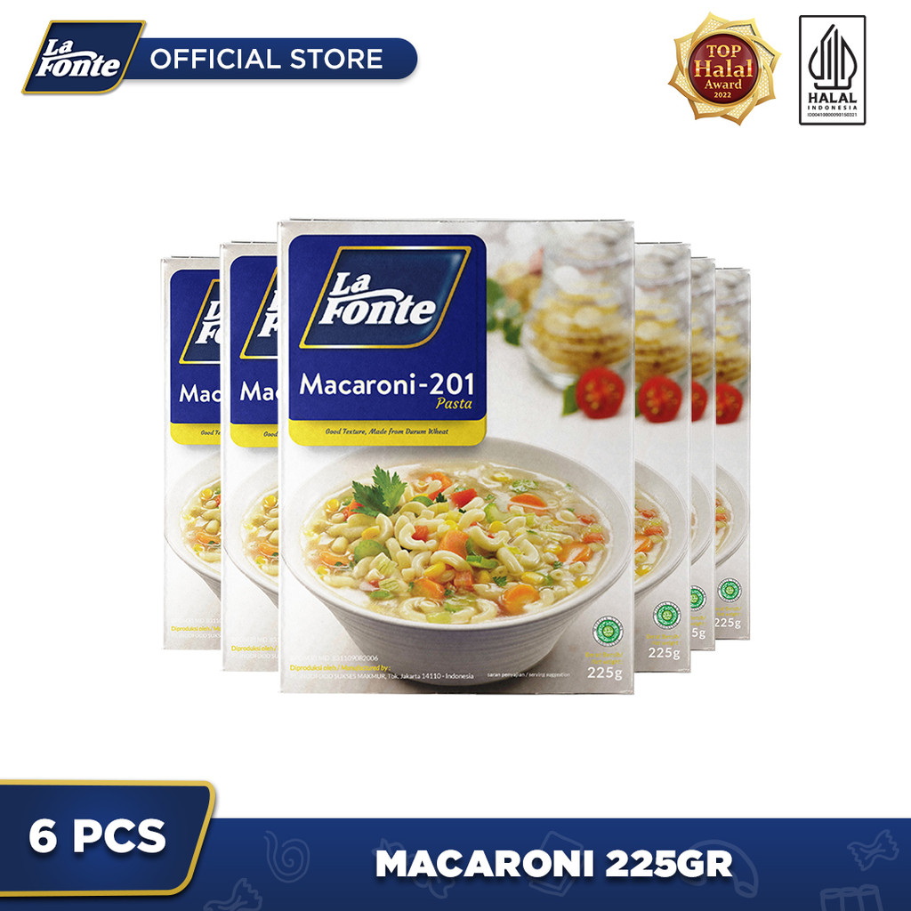 

6 PCS - La Fonte Macaroni 225 Gr