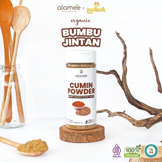 

ALAMEE Bumbu Dapur Jintan Bubuk Cumin Powder Bumbu Dapur Instan Jinten Caraway Rempah Masak 80gr madinah