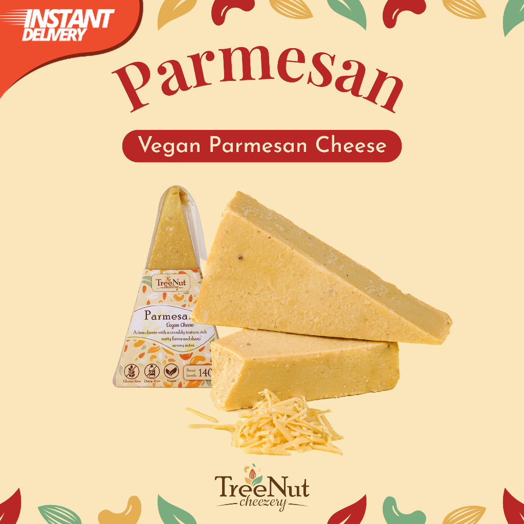 

Keju Vegan Parmesan Gurih & Umami Autentik –Kirim Instan (Bali) | TreeNut Cheezery