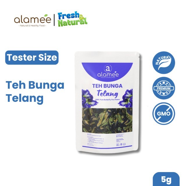 

Teh Bunga Telang Kering Butterfly Pea Tea Herbal Organik Alami 10 Gr fresh and natural