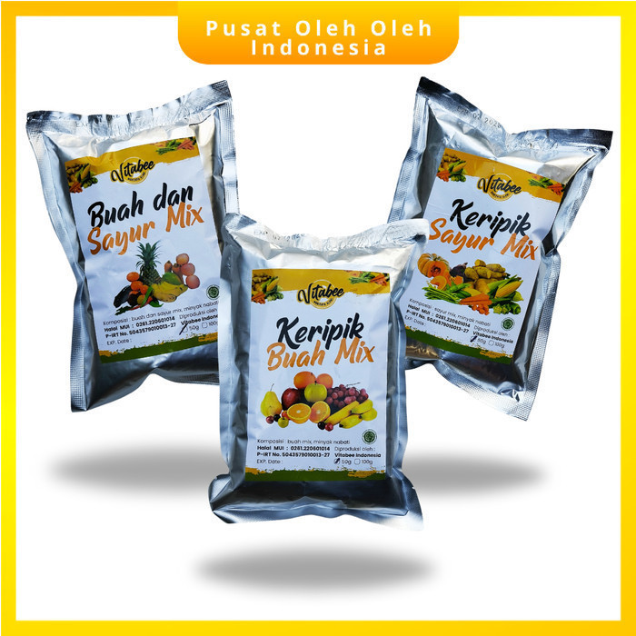 

Keripik Buah Dan Sayur Mix Campur Import Merk Vitabee Fiona Oleh Oleh Khas Kota Batu Malang