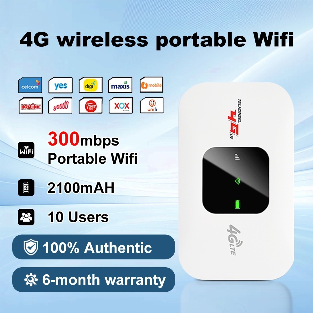Modem WIFI 4G LTE Portabel MiFi iPhone android PC 10 Device