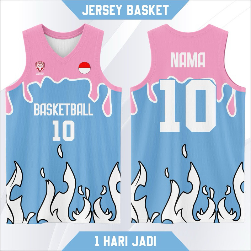 Jersey Basket Custom Nama & Nomor | Baju Basket Printing Desain Sendiri Pria WanitaCO