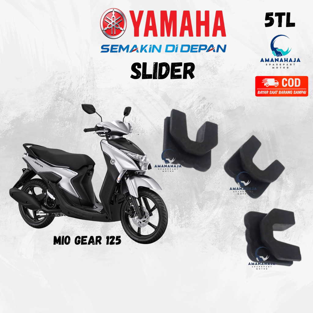 (GARANSI) ORI KARET SLIDER RUMAH ROLLER MIO GEAR 125 (5TL) | SPAREPART ORIGINAL SUKU CADANG SEPEDA M