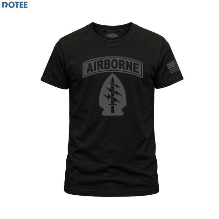 Rotee Kaos Airborne - Cotton Combed - Pakai, S